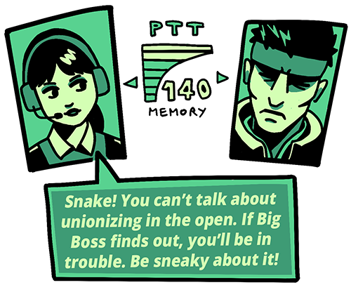 Be sneaky about unionizing!